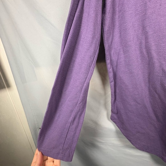 Zenana Premium Purple Long Sleeve Women’s Size M Top - Picture 4 of 10